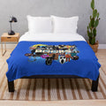 Roblox Doors Game Themed Plush Blanket featuring Entities and Concepts