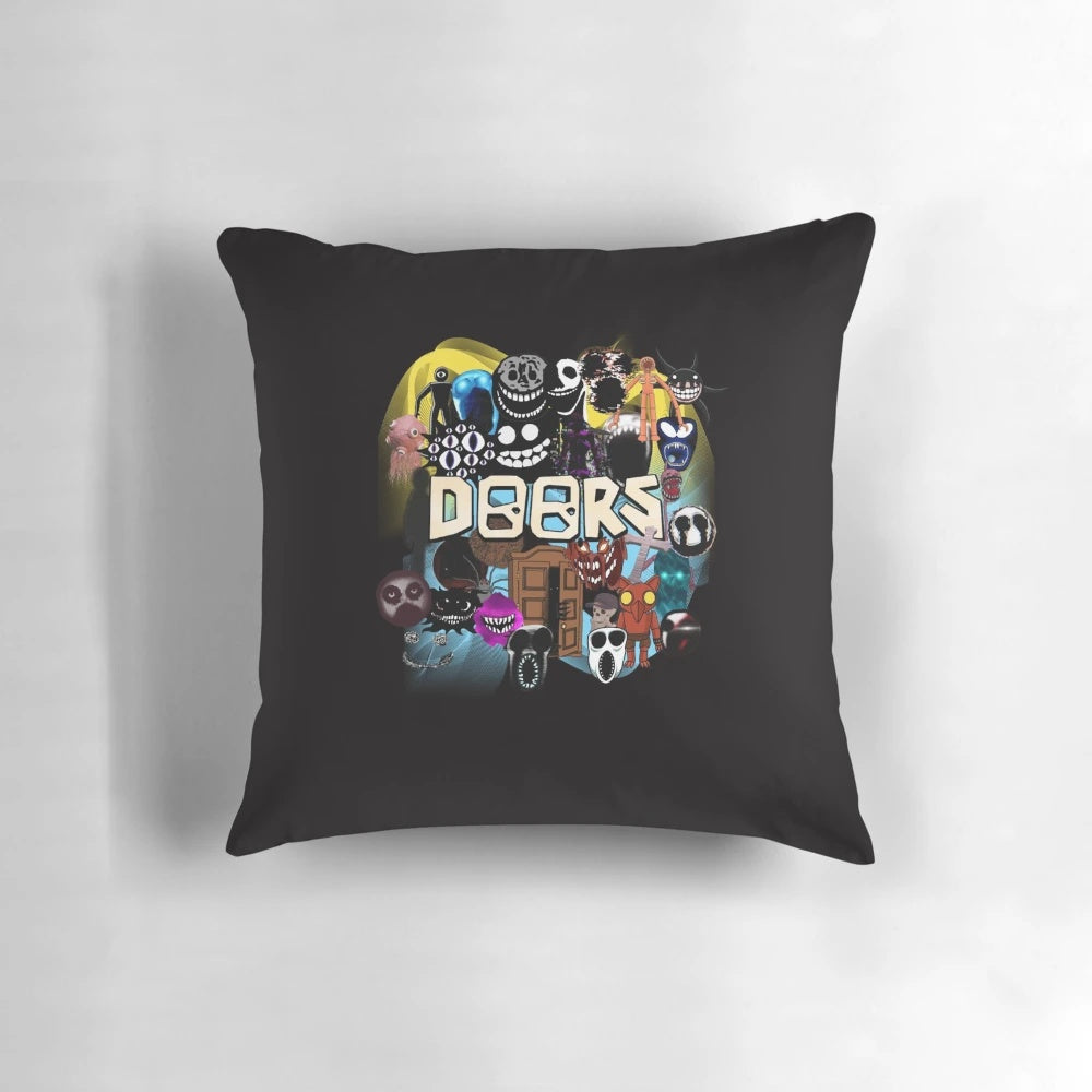 Roblox Doors Game Pillow with Entities