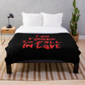 Rock-inspired plush blanket with guitar and music-themed lettering