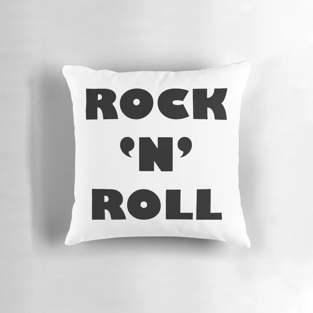 Rock 'n' Roll Pillow featuring Oasis and Liam Gallagher inspired design