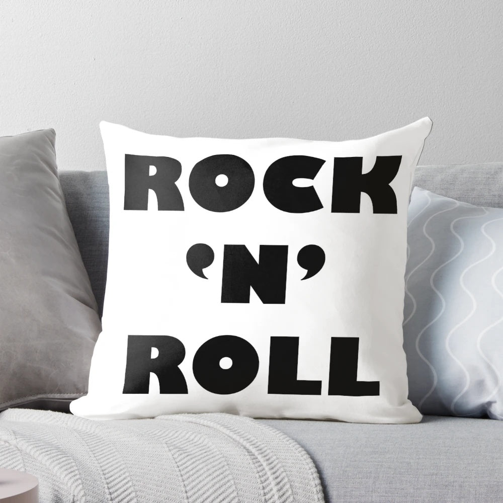 Rock 'n' Roll Pillow featuring Oasis and Liam Gallagher inspired design