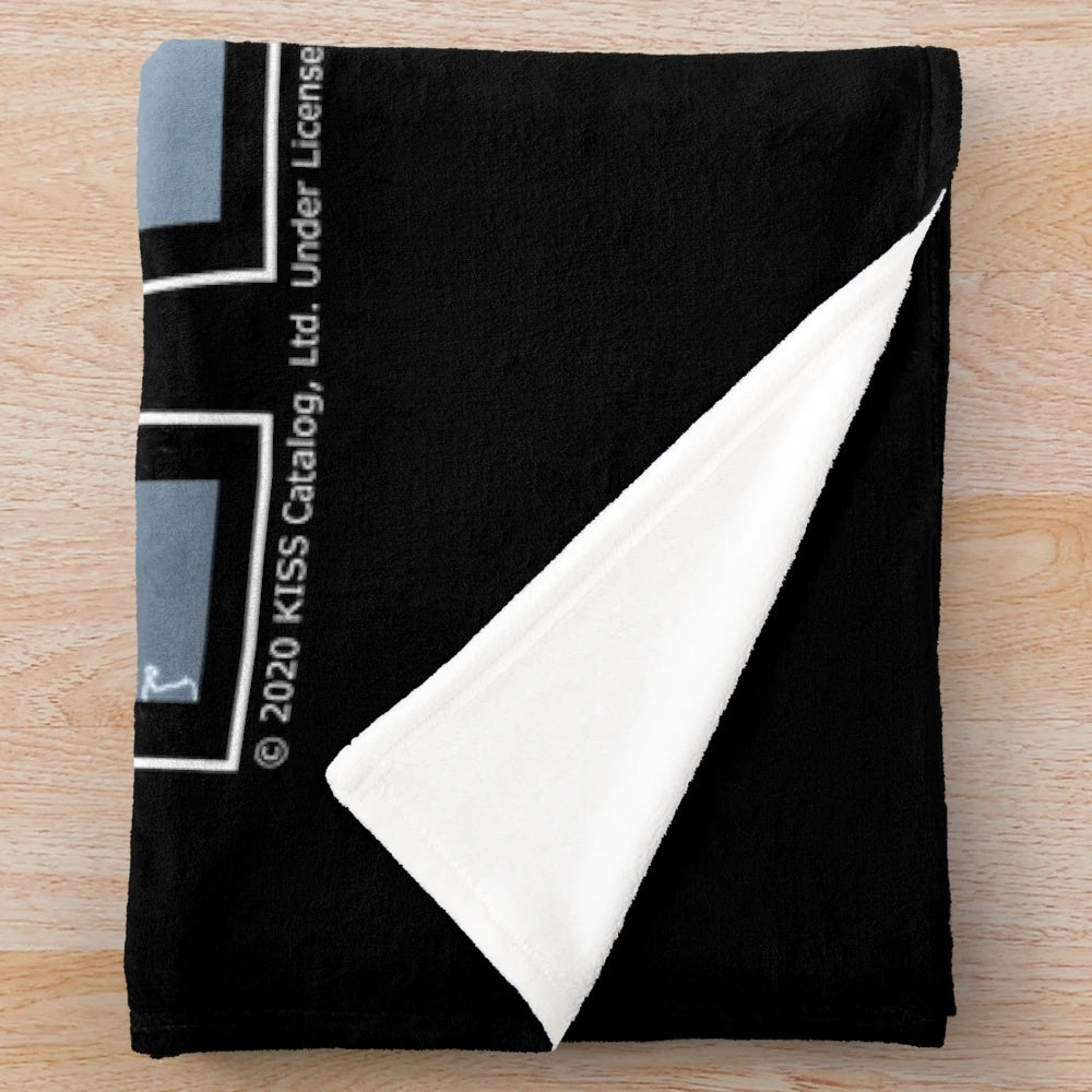 KISS Band Thunder Logo Design Plush Blanket