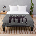 Kiss the Band Plush Blanket featuring the iconic Kiss band logo