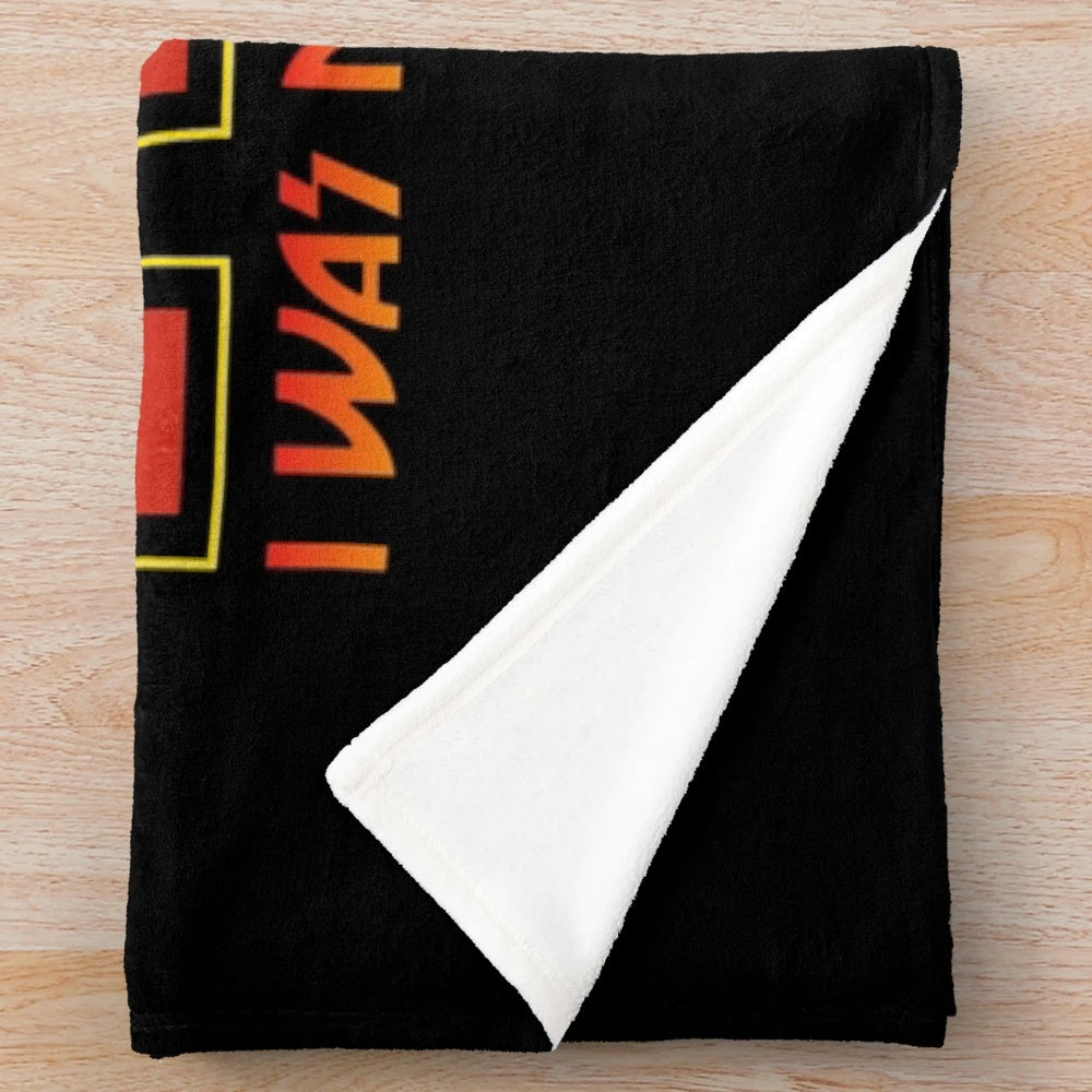 Kiss band inspired plush blanket with "I Was Made for Lovin' You" design