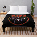KISS Band Logo with Members Plush Blanket