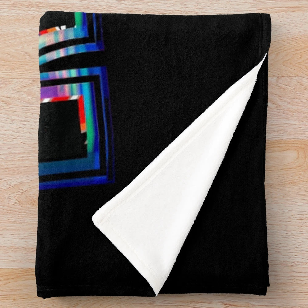 KISS® inspired plush blanket with iconic rock band logo and members