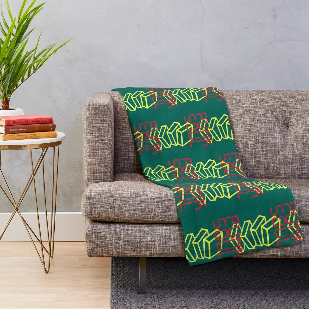 Cozy plush blanket featuring the Fall Out Boy logo and punk rock design