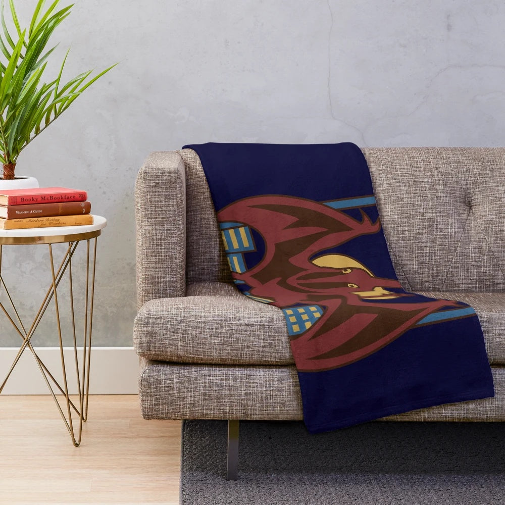 Rodan inspired plush blanket featuring the iconic radio wave monster