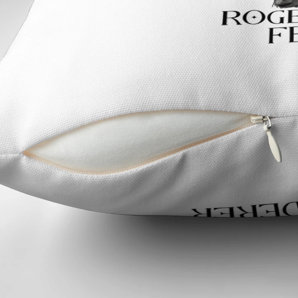 Pillow featuring tennis legend Roger Federer