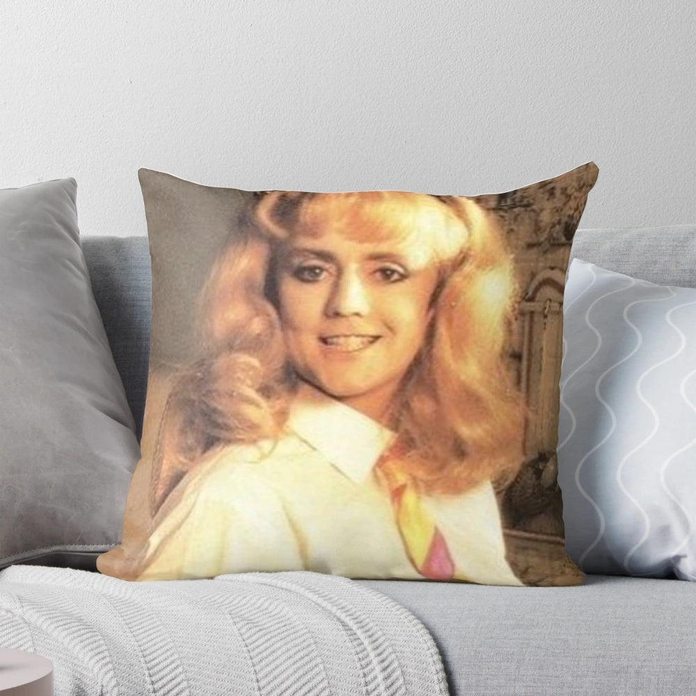 Rogerina drag queen pillow featuring Roger Taylor from Queen's "I Want to Break Free" music video