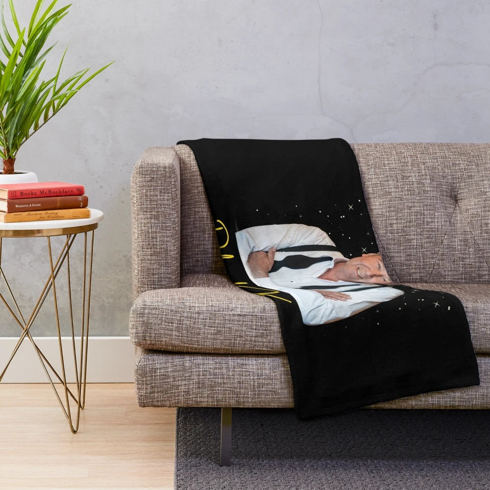 Roland Kaiser-inspired plush blanket, featuring the beloved German schlager singer