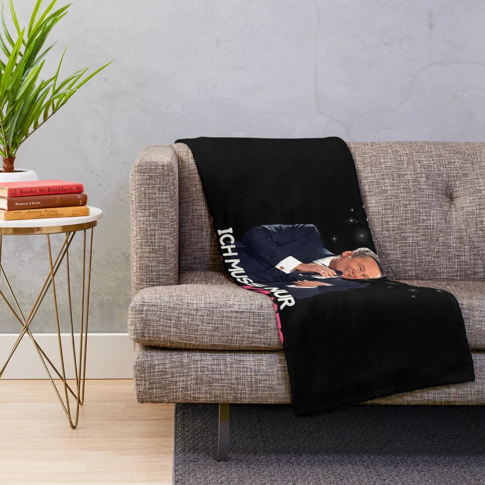 Roland Kaiser inspired plush blanket featuring the beloved German schlager singer