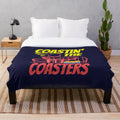Roller coaster themed plush blanket for summer vacation and travel