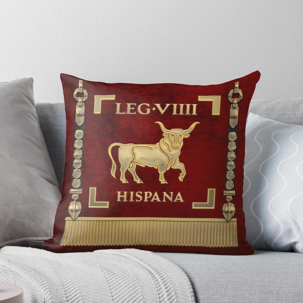 Standard of the Spanish 9th Roman Legion (Legio IX Hispana) Vexillum Pillow