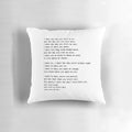 Romantic 10 Things I Hate About You inspired couple pillow featuring Patrick and Kat