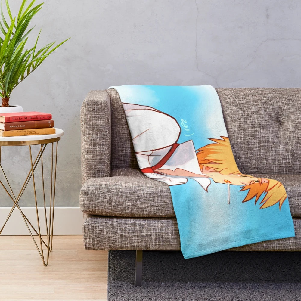 Anime-inspired plush blanket with Usui Takumi and Ayuzawa Misaki design