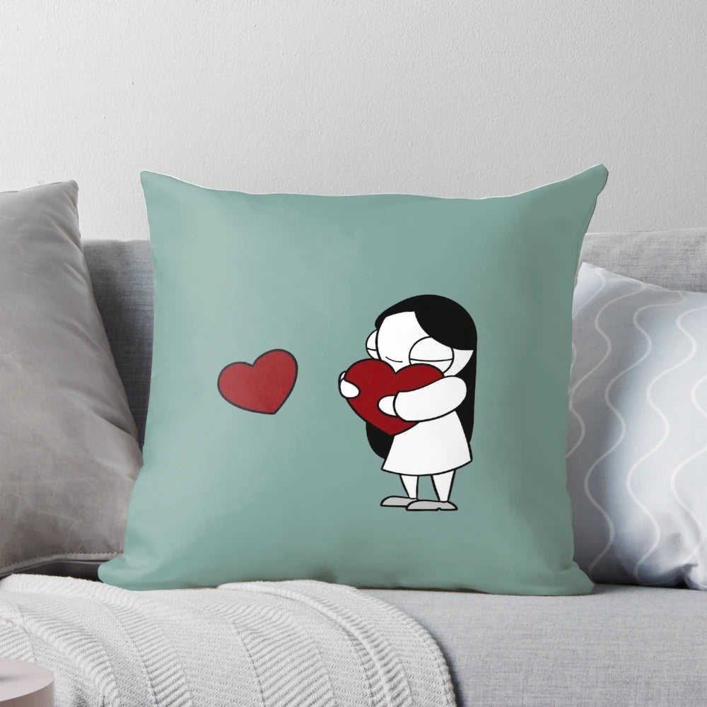 Catana Hearts Pillow - A Cozy and Adorable Gift for Couples