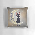 Soft, plush "I Love You to the Moon and Back" pillow in a cozy bedroom setting
