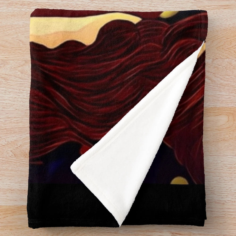 Plush blanket featuring a romantic love story inspired by a classic film