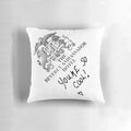 Decorative throw pillow featuring the handwritten quote "You're So Cool!" from the 90s alternative film