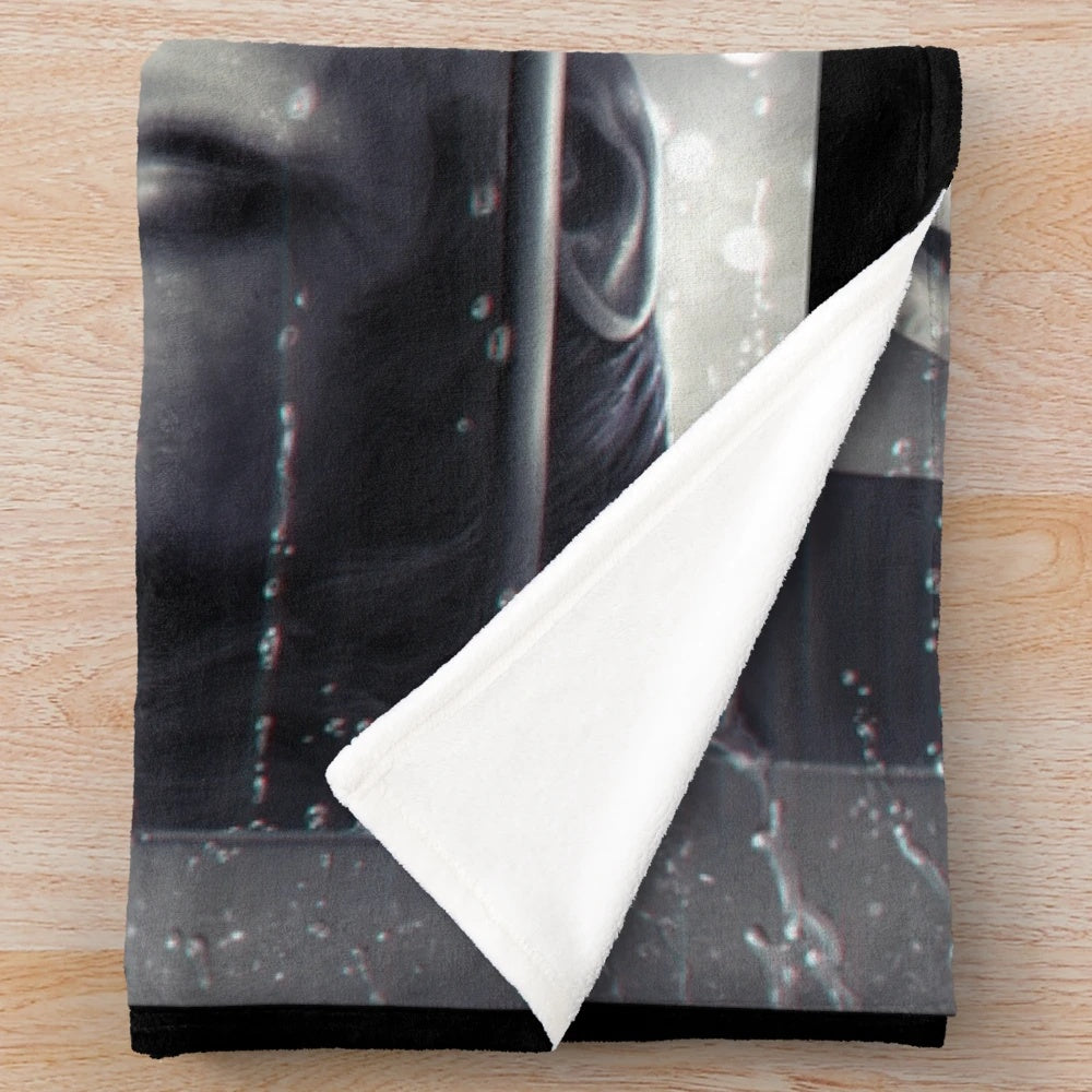 Mulder and Scully Inspired Plush Blanket for Rainy Day Snuggling