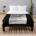 Cozy plush blanket featuring scenes from the romantic movie The Notebook