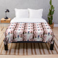 Soft and cozy plush blanket featuring a romantic sakura (cherry blossom) design
