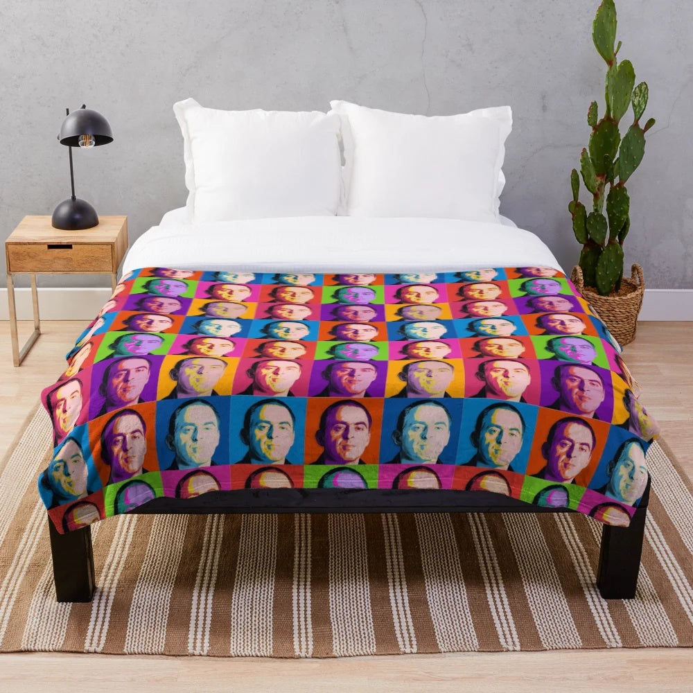 Ronnie O'Sullivan Pop Art Plush Blanket for Snooker Fans