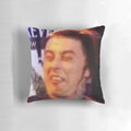 Ronnie Radke Falling in Reverse Metal Pillow, featuring the iconic "Crazy Face Guy" image