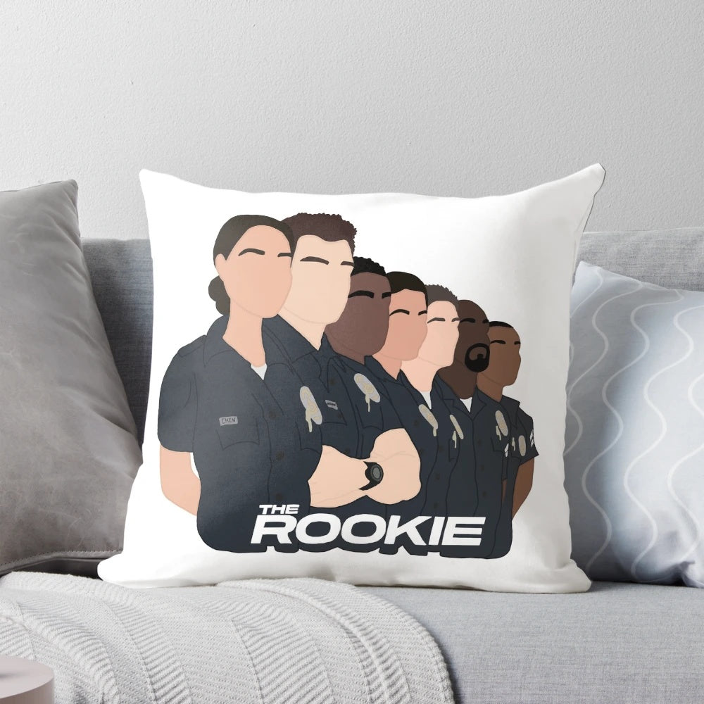 Plush pillow featuring the main characters from the hit police drama TV series "The Rookie"