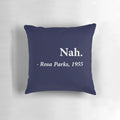 Rosa Parks Pillow with Iconic Civil Rights Quote