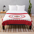 Plush blanket featuring the flag of the Rosebud Sioux Tribe of the Rosebud Indian Reservation, USA