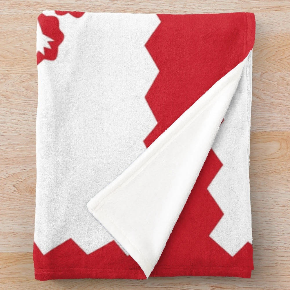 Plush blanket featuring the flag of the Rosebud Sioux Tribe of the Rosebud Indian Reservation, USA