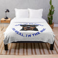 Rottweiler dog plush blanket