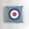 Roundel-Inspired Throw Pillow featuring the iconic Royal Air Force insignia