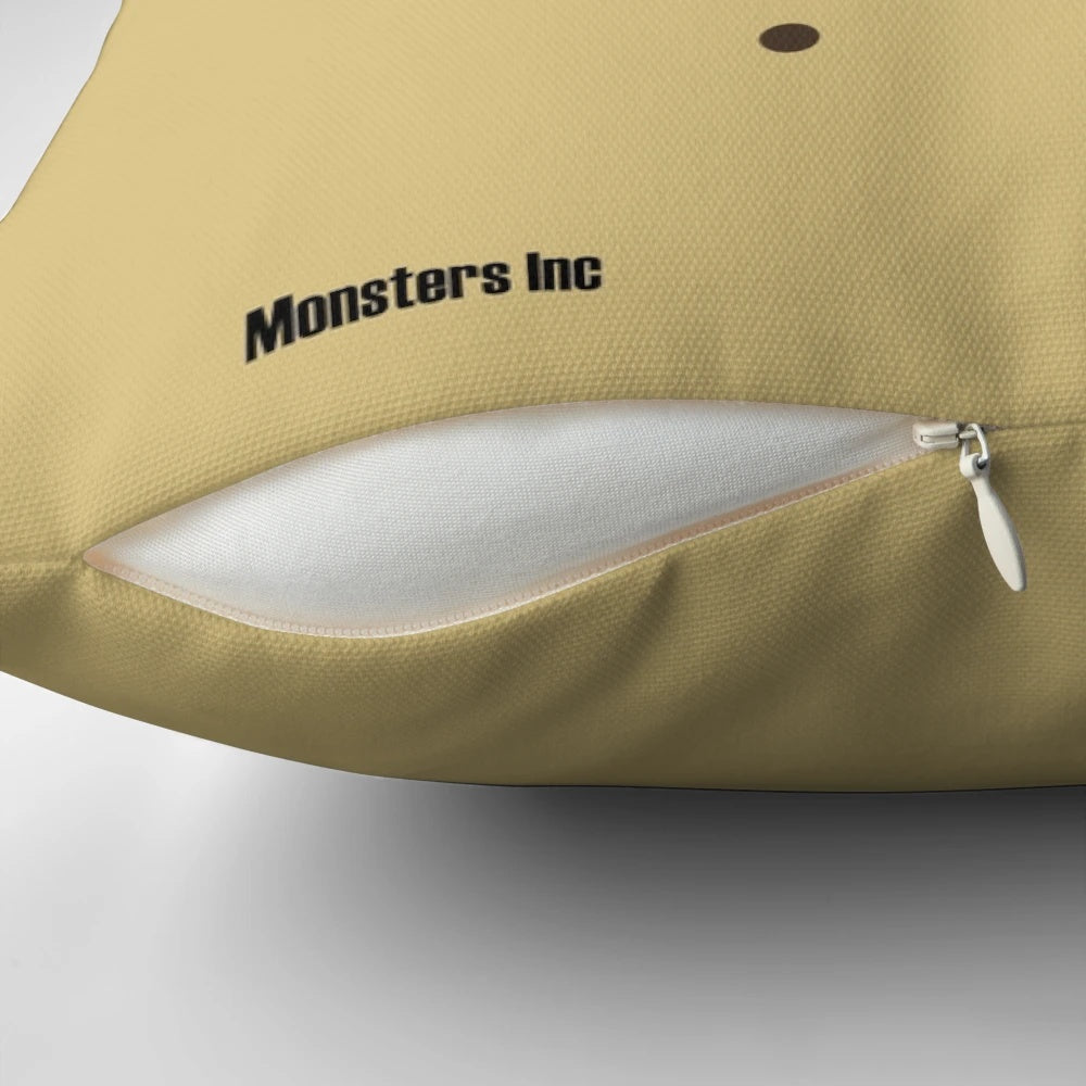 Roz minimalist pillow featuring the character from the Disney Pixar animated film Monsters Inc