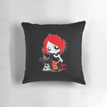 Ruby Gloom and Doom Kitty Quirky Cat Pillow for Spooky Home Decor
