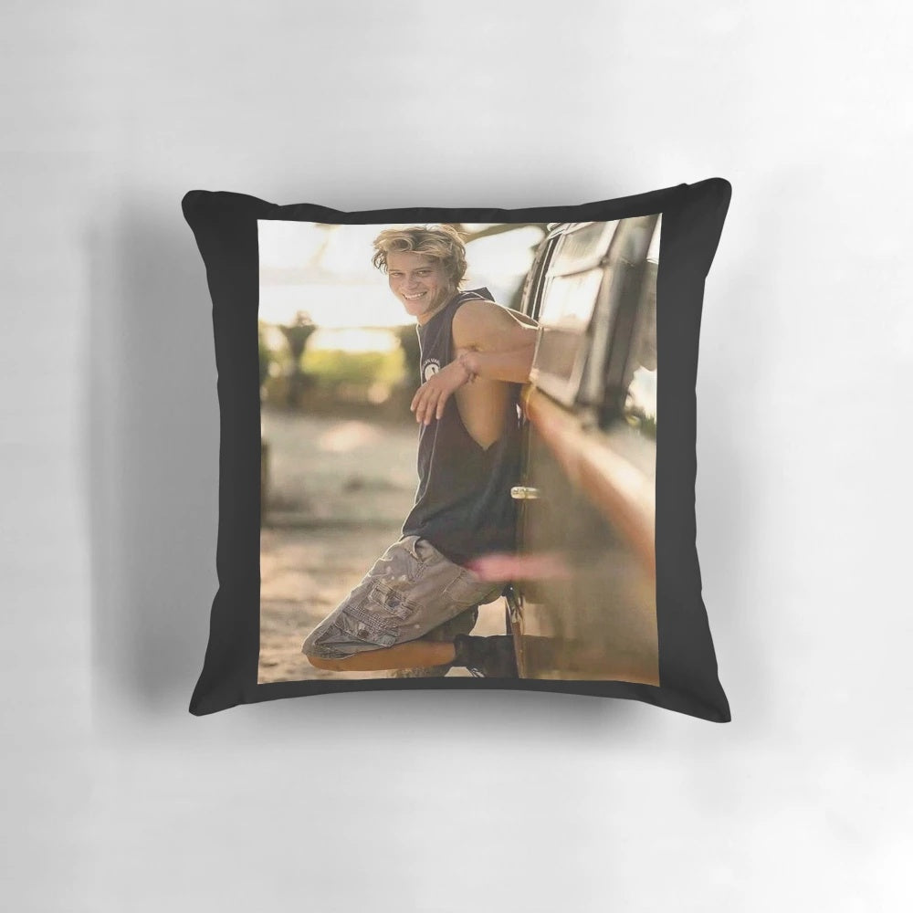 Soft, plush pillow featuring a high-quality image of Rudy Pankow, the popular actor from TV shows and movies.