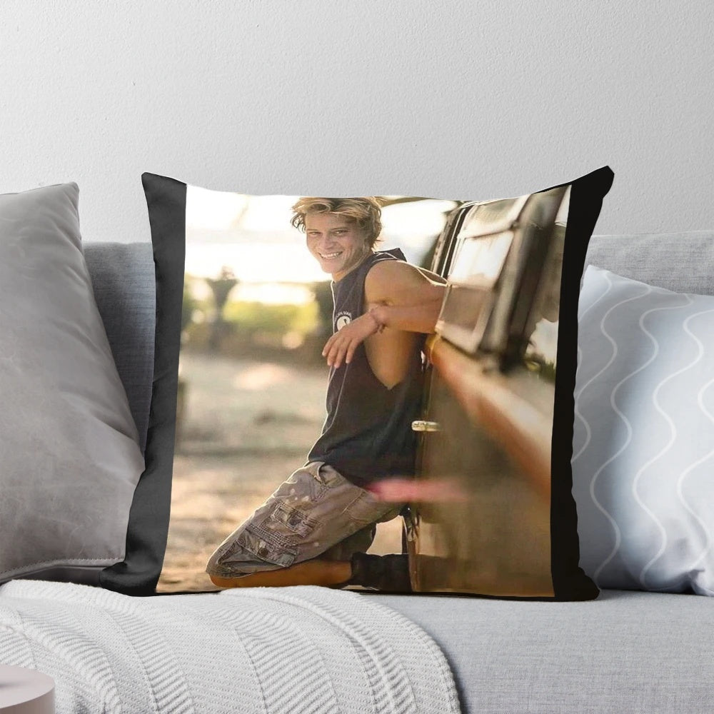Soft, plush pillow featuring a high-quality image of Rudy Pankow, the popular actor from TV shows and movies.