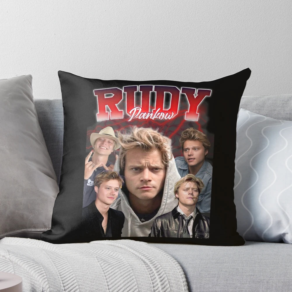 Rudy Pankow Retro Style Pillow with Vintage Aesthetic