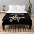 Plush blanket featuring an ATV quad racing design