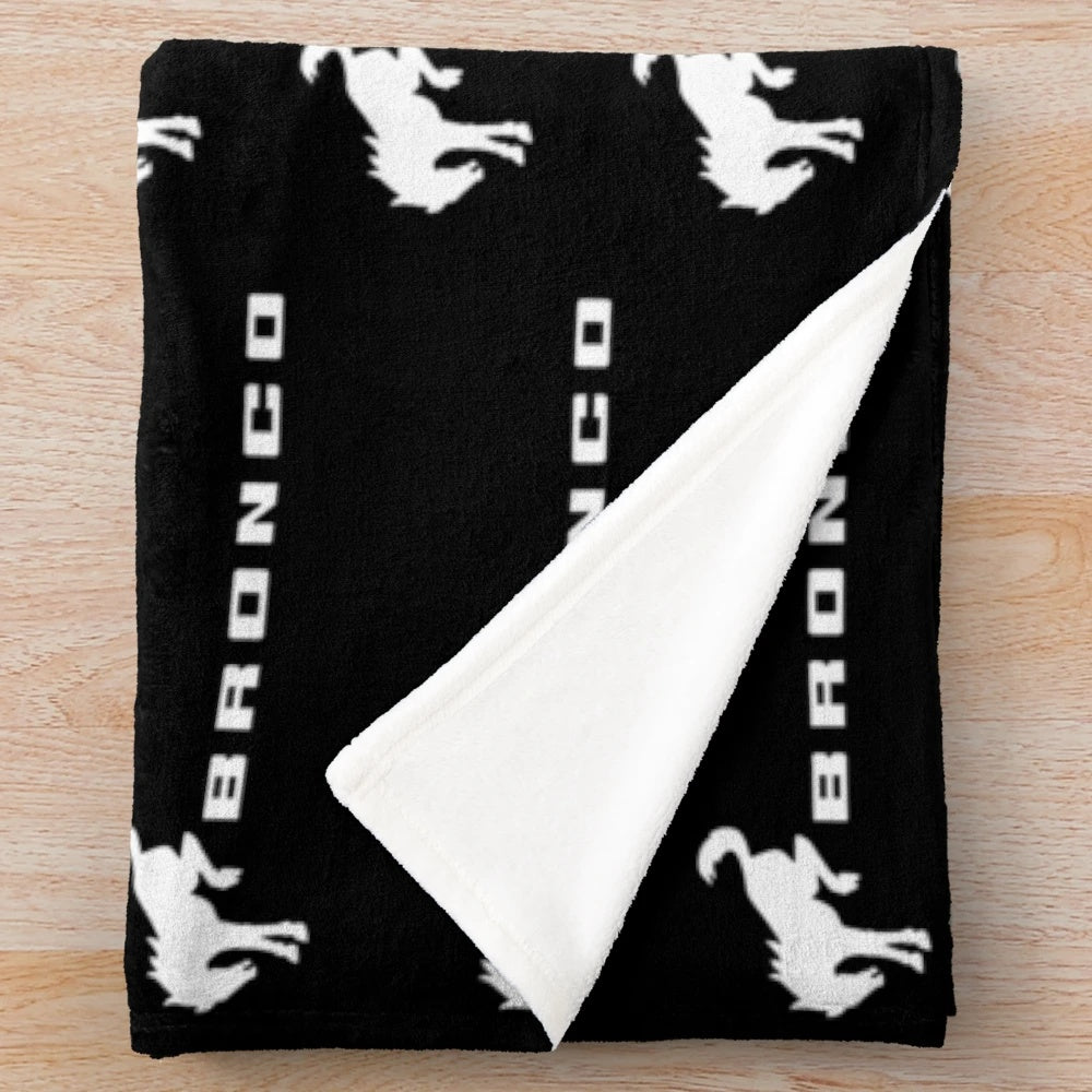 Ford Bronco-inspired plush blanket for outdoor adventures