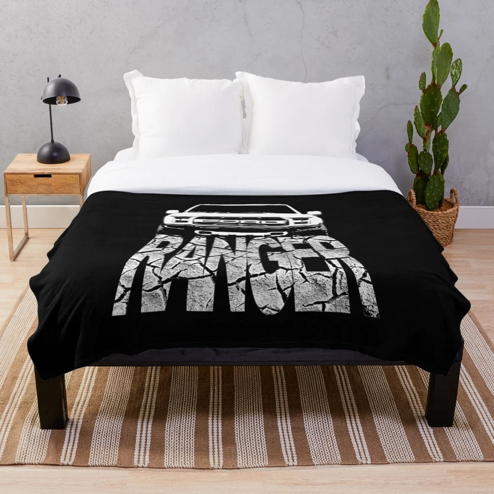 Ford Ranger-themed plush blanket for outdoor enthusiasts