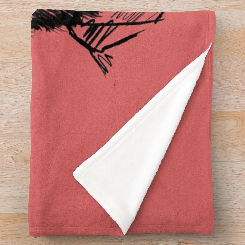 Rugged Italian Cinema-Inspired Plush Blanket with focus keyword