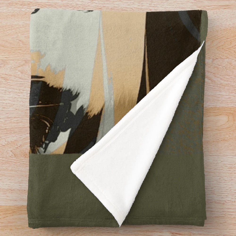 Plush blanket for motorcycle enthusiasts and adventure seekers