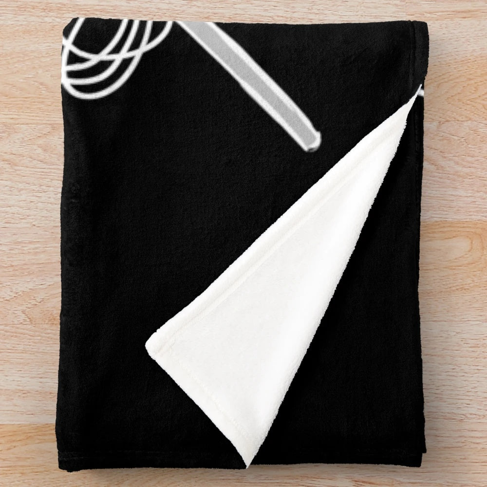 Ruin emblem design plush blanket featuring artwork from The Amazing Devil