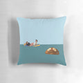 "Rum Ham themed decorative pillow inspired by the popular TV show 'It's Always Sunny in Philadelphia'"