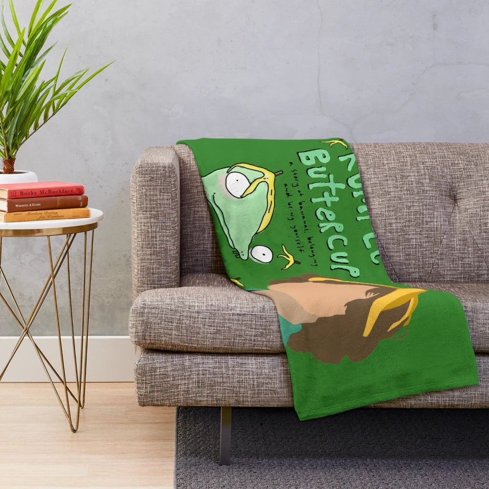 Matthew Gray Gubler Rumple Buttercup inspired plush blanket