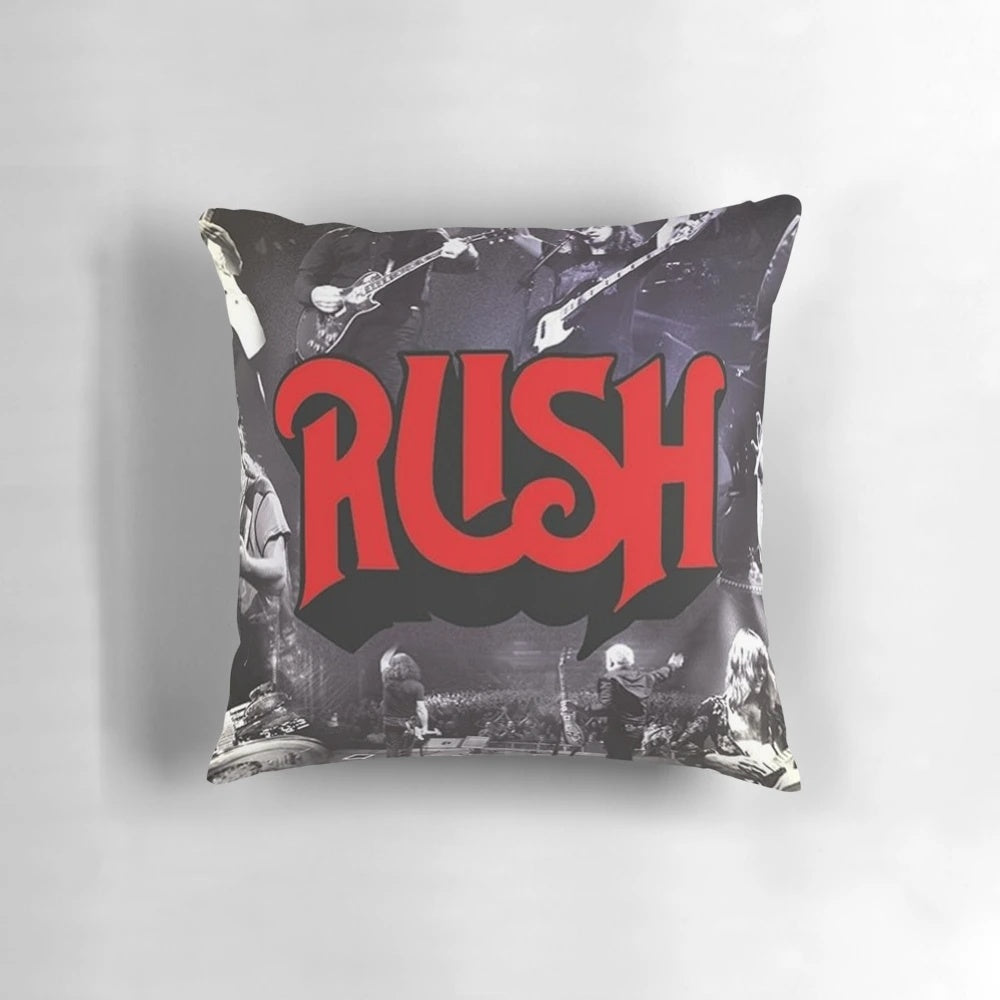 Retro Rush Band Classic Rock Concert Tour Moments Pillow