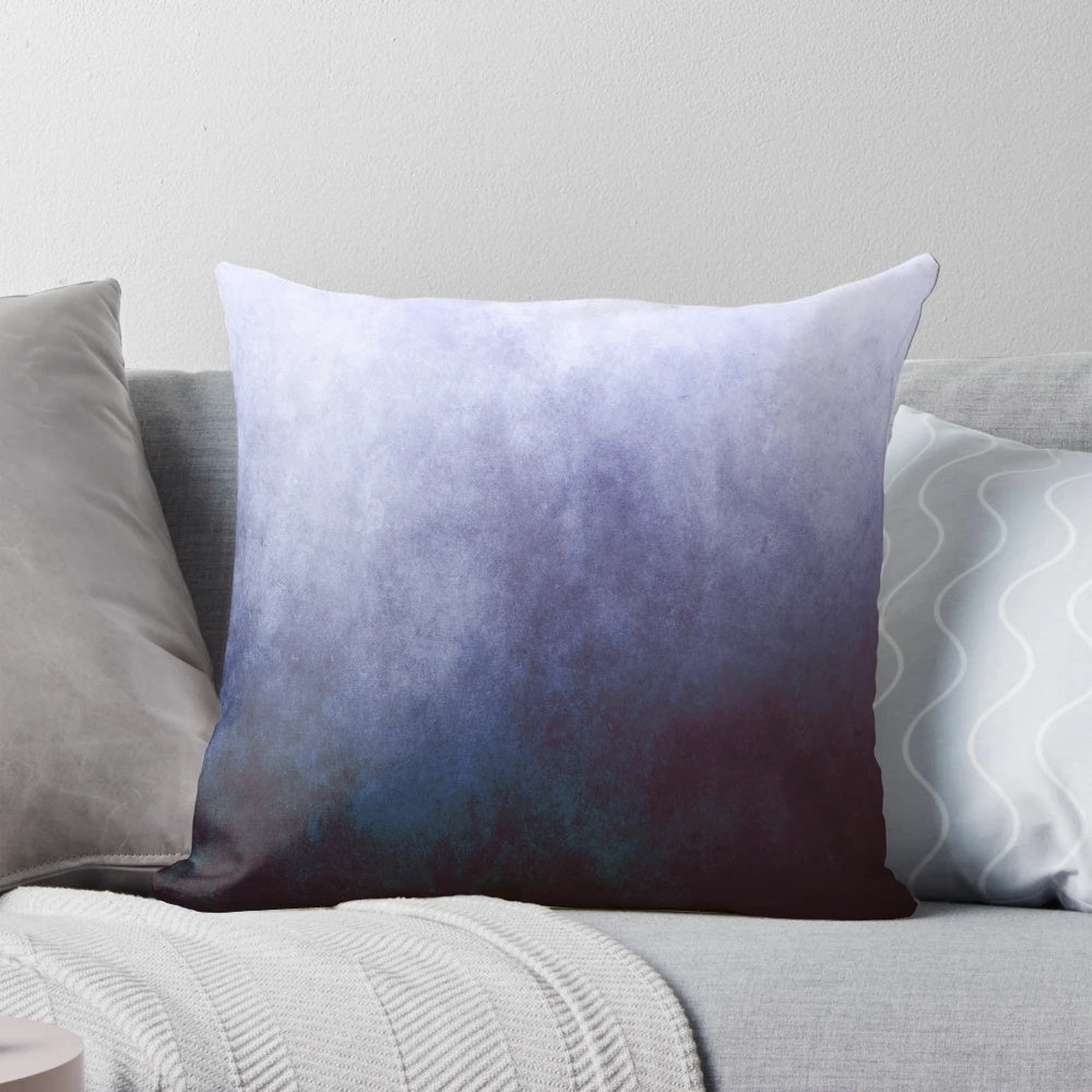 Rustic abstract pillow with a grungy, textured design
